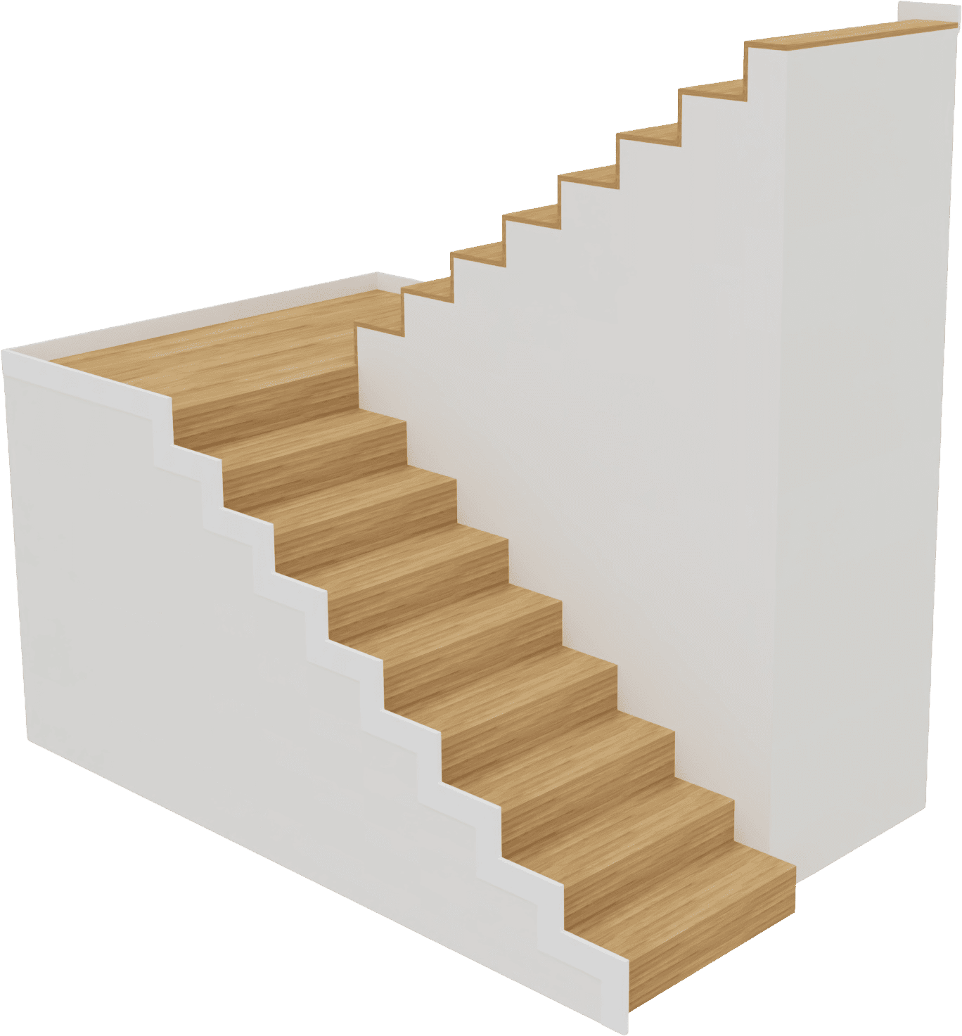 Schody dwuzabiegowe, dywanowe